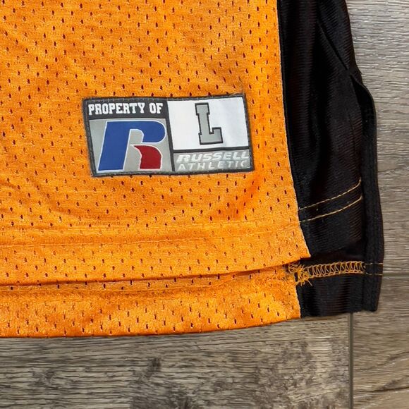 Vintage Y2K Russel Vince Young #10 Texas Longhorns Large Orange Football Jersey - Picture 3 of 8